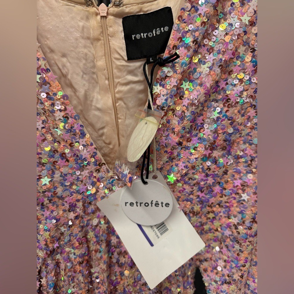 Retrofete Camille Dress in Tutti Frutti – NWT Size L