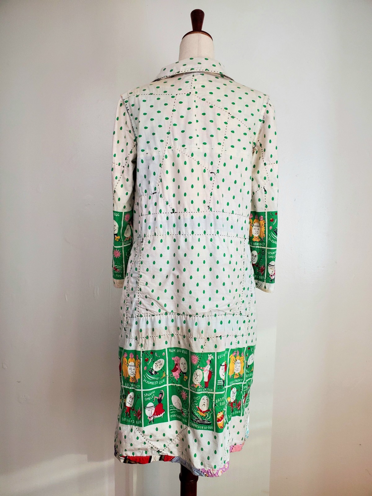 Vintage 1950s Crazy Quilt Chore Coat Jacket Patchwork Magnolia Pearl Handmade