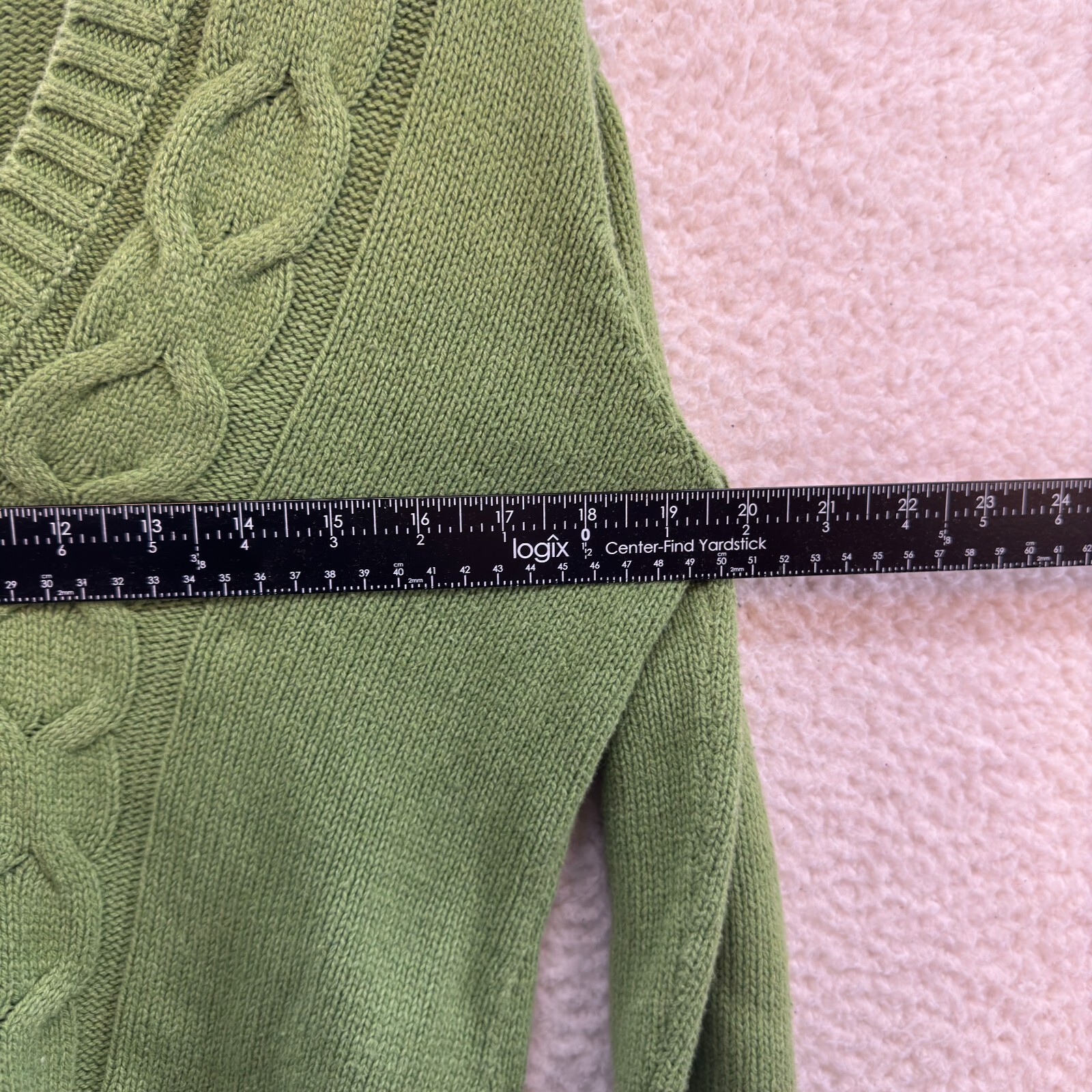 Y2K Vintage Sweater Medium Green Hooded Cable Knit Bella Swan Boho Fairy Grunge