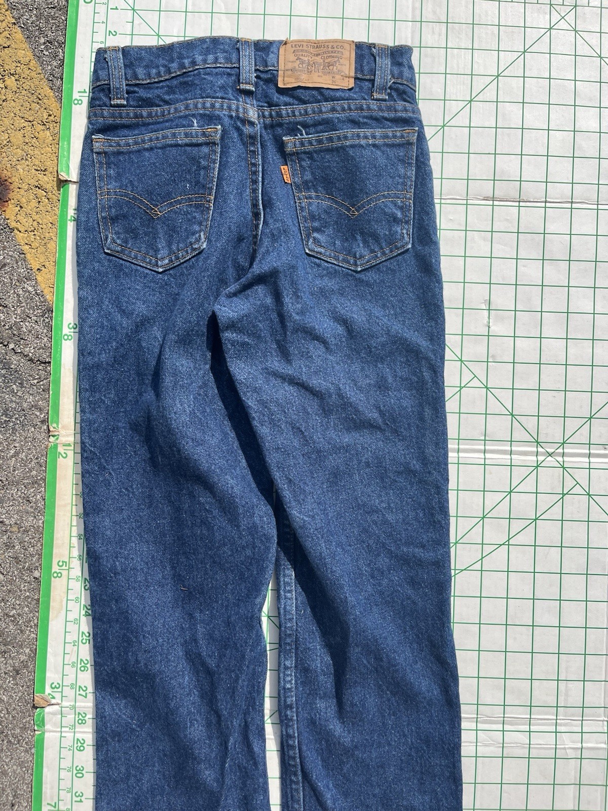 Levi Vintage Orange Tab Style 305 Regular Size 12 Regular-26w New Dark Blue Wash
