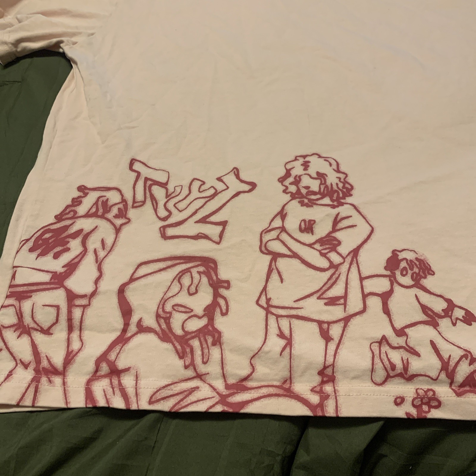Vintage Size Medium Vamtac Shirt Hot Pink On Pink “We Vaguely Feel Many”