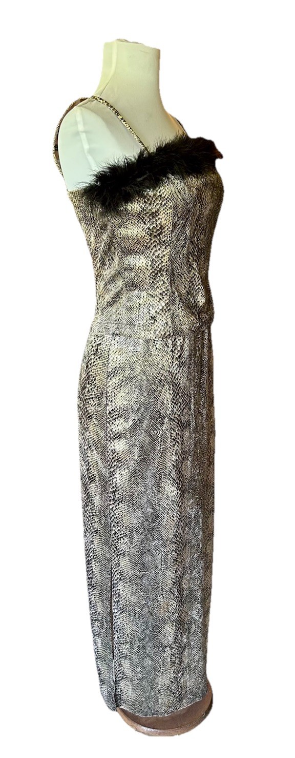 90s Vintage Summit Collection Crushed Velvet Sultry 2 Piece Size Small