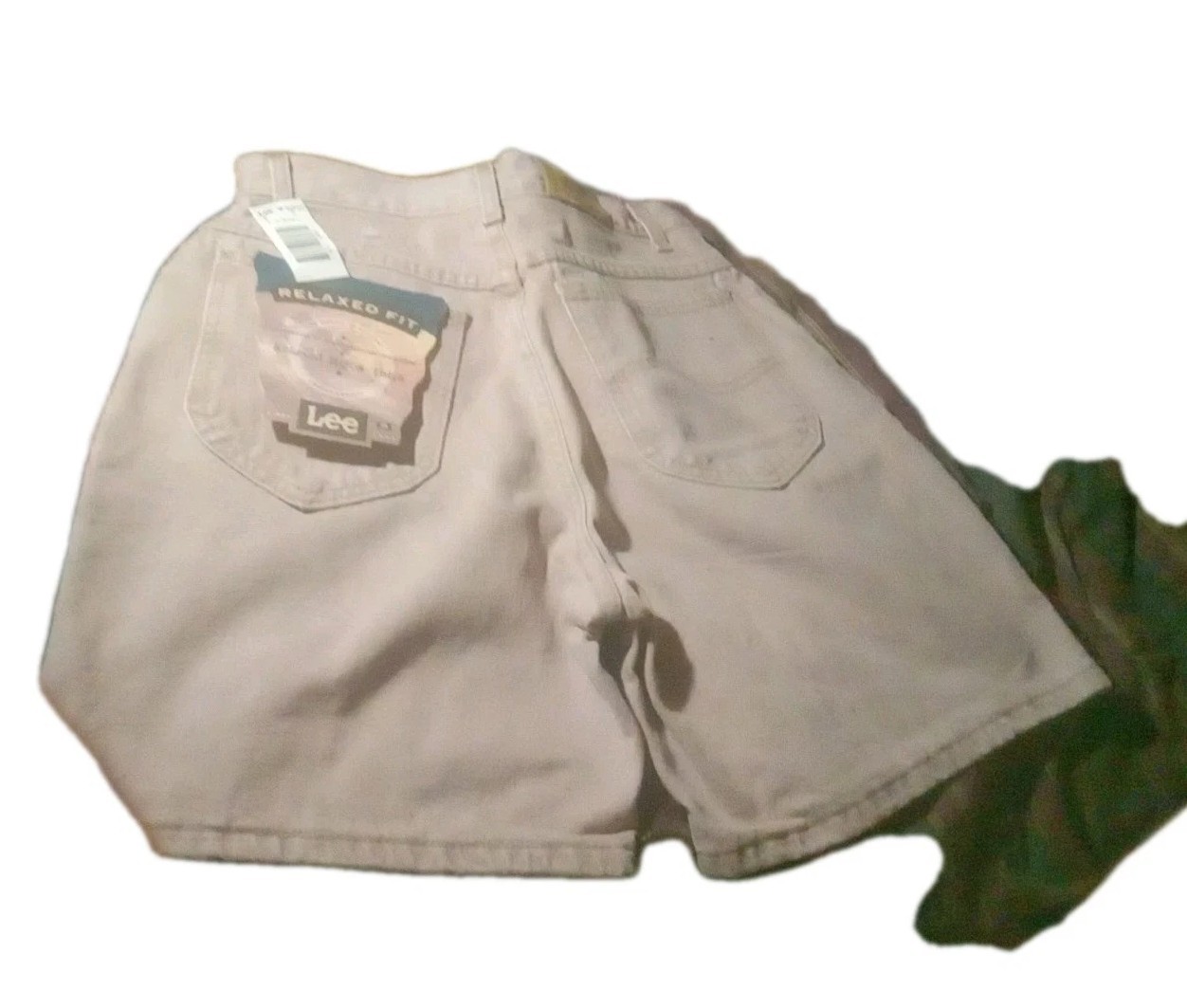 Sz 8 Petite Women Lee Denim Shorts Relaxed Fit Vintage 90s / Y2K 100% Cotton New
