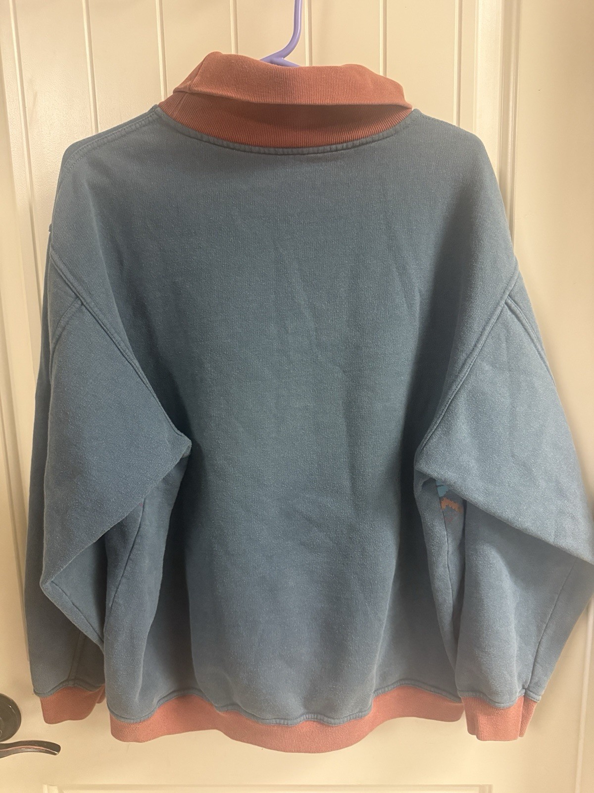 VTG 1980 Fiorucci Classic Nouveau Grizzly Salmon River Sweat Shirt Made In Italy