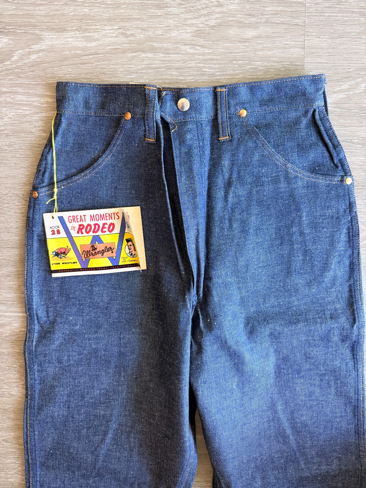 Vintage Wrangler 85W Jeans Deadstock USA Talon Zip Misses 16 (26”x27”)