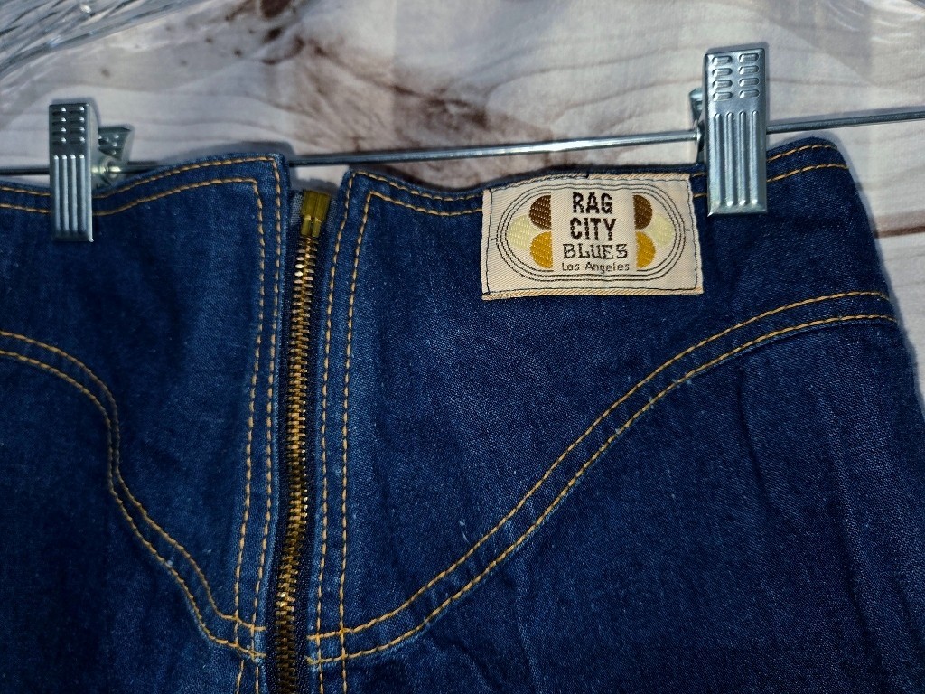 VTG SZ 30 9/10 Rag City Blues LA Zip ALL The Way Around Denim Jeans Style 705