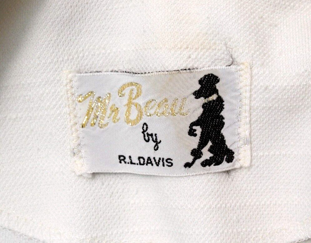 Vtg Women’s 70s White Sleeveless Zip Up Jumpsuit 1970s S/M Mr. Beau By RL Davis