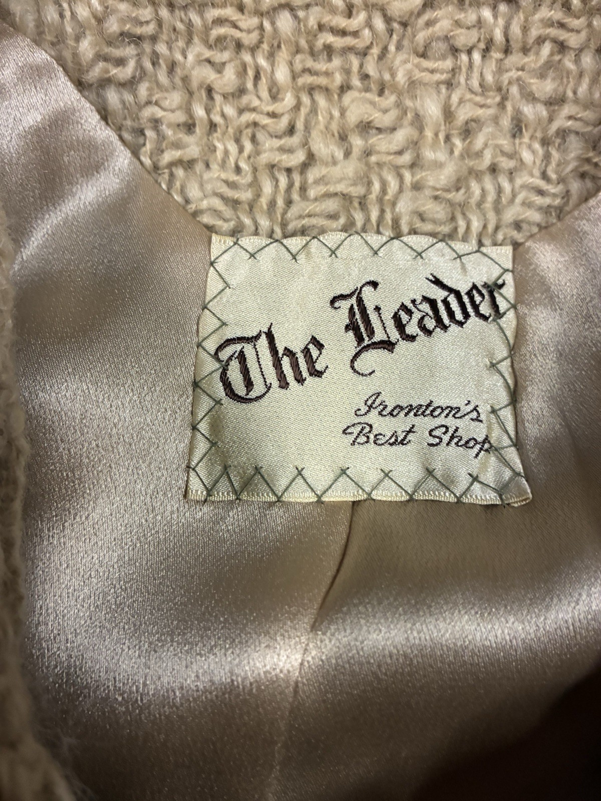 Vtg 70s Forstmann Coat with Fur Collar and Cuffs Wool Blend 3 Button Up