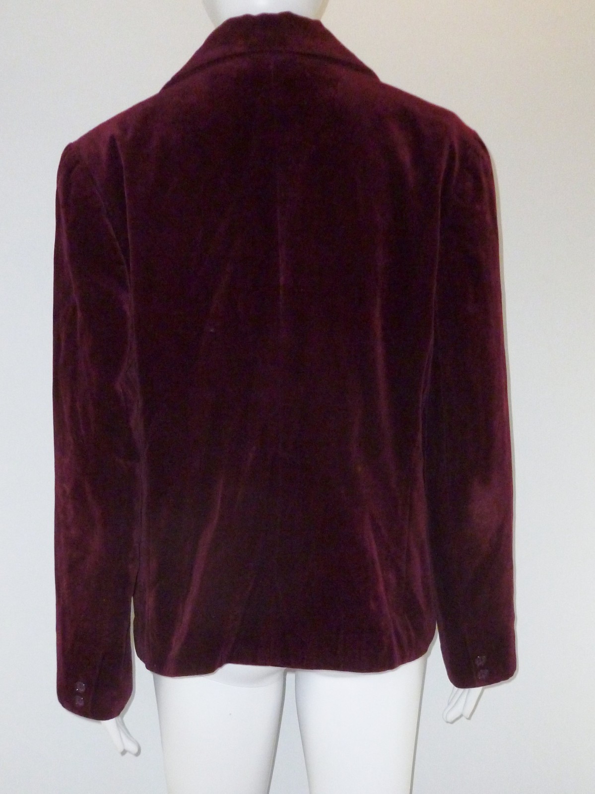 Vintage Polly Peck Zelker Blazer Jacket Dark Red 1960s SZ M Mod Womens