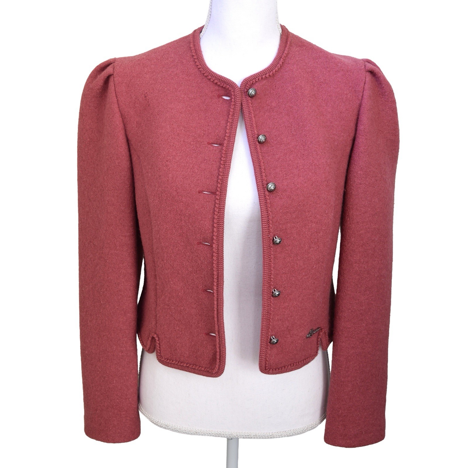 DRIG SALZBURGER Women’s LG Jacket Wool Button Up Austrian Vintage Jackie O Style