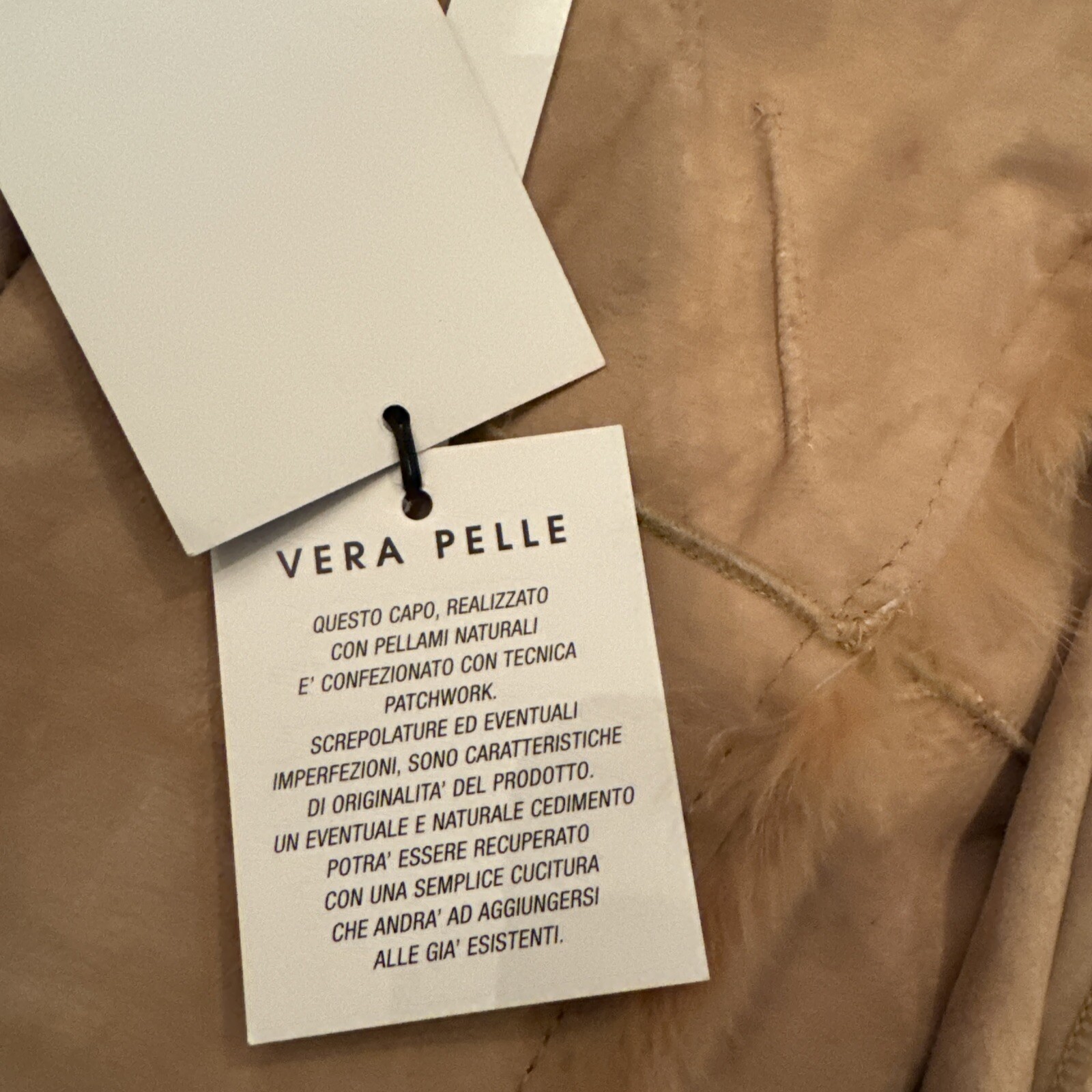 NWT Suede Leather Shearling Jacket Women Size XS Possibly Reversible
