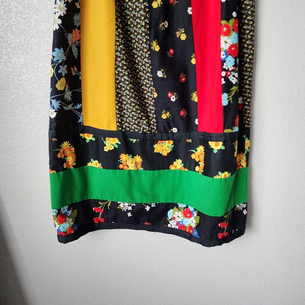 MR. HANK x VINTAGE Cottagecore patchwork 70’s floral maxi skirt moody floral