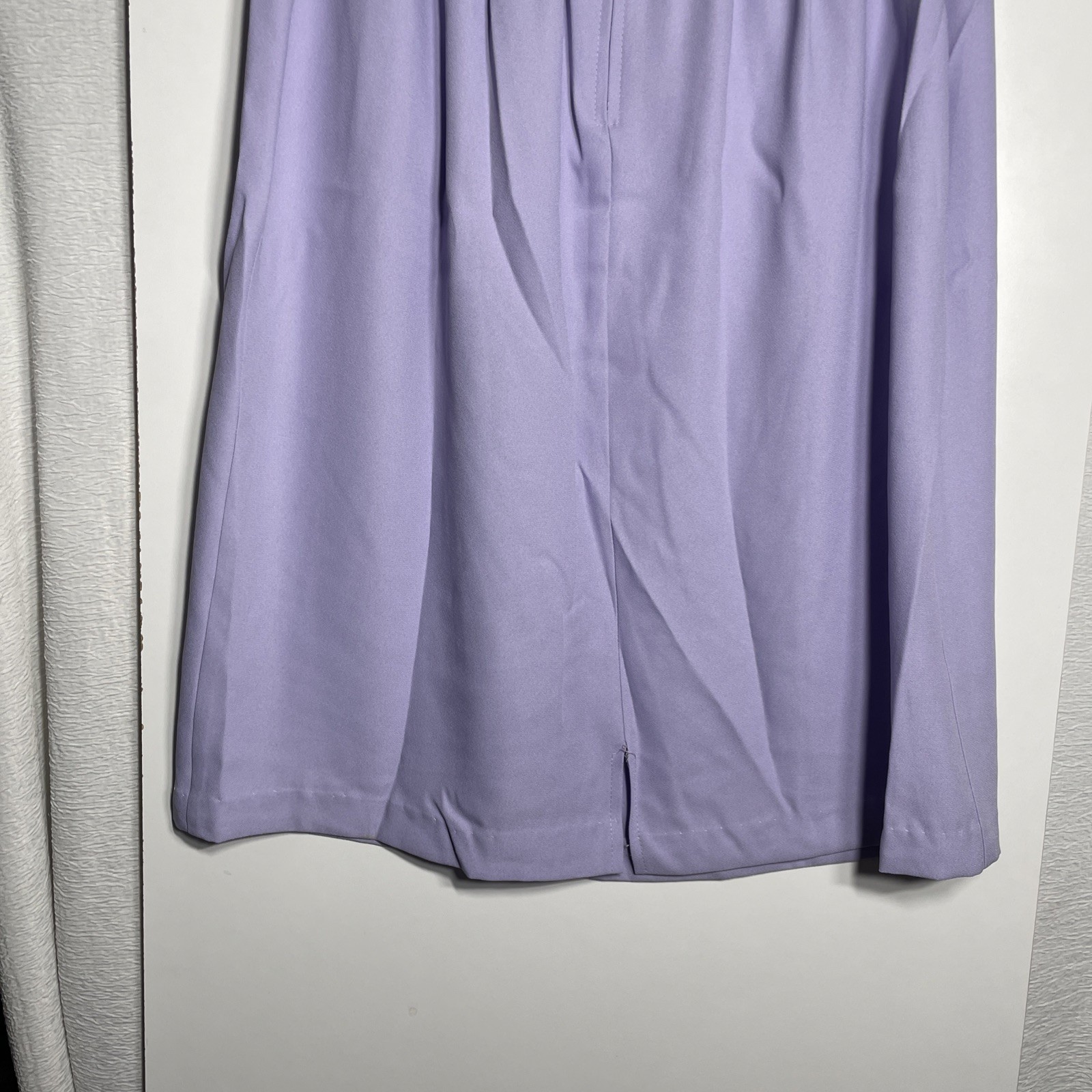 Purple Knee Length /w Elastic Stretch Waistband And Zipper Size 2X Large