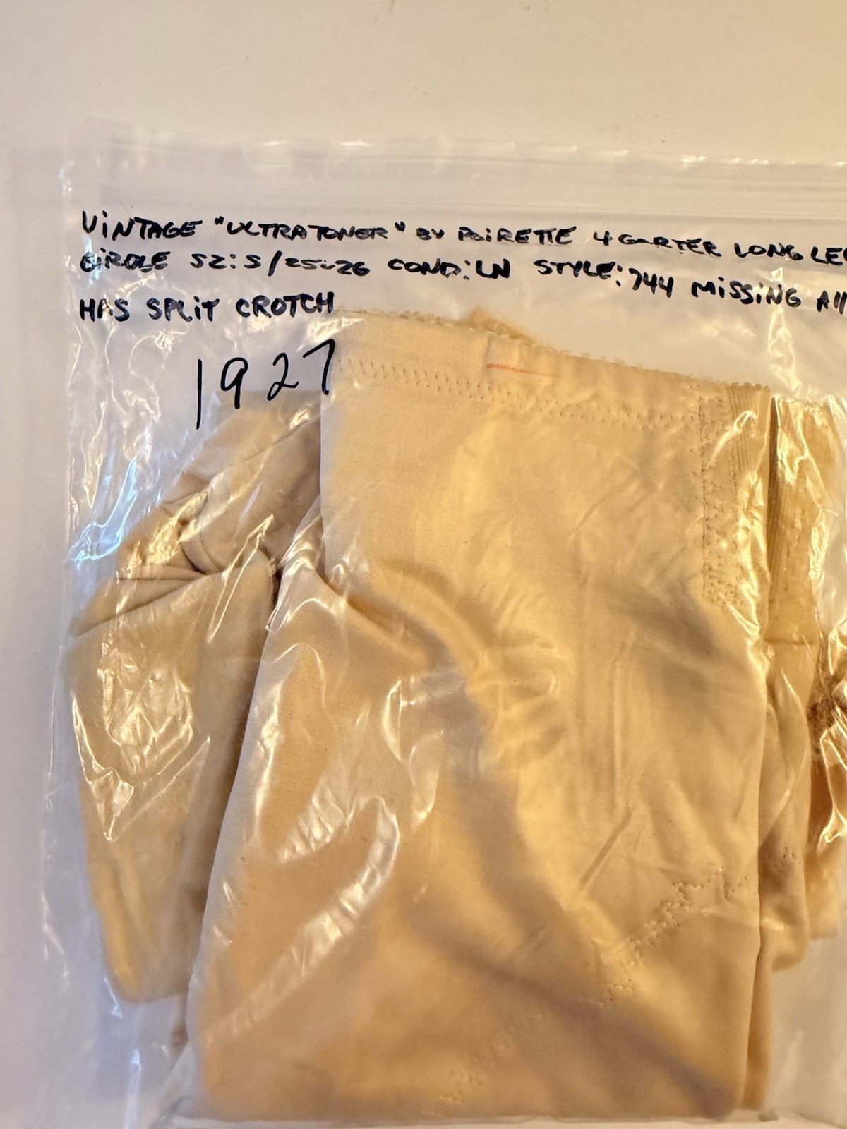 Vintage Ultratoner Girdle 6 Garter Long Leg Hi Waist Sissy Small (25-26) Pinup