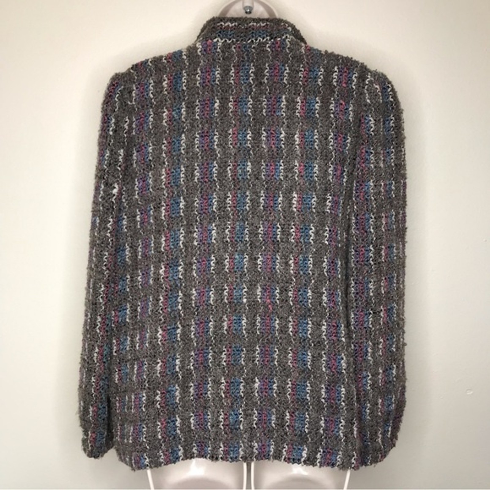 Vintage DK Gold by Donnkenny Mohair Blend Boucle Single Button Jacket Womens 14
