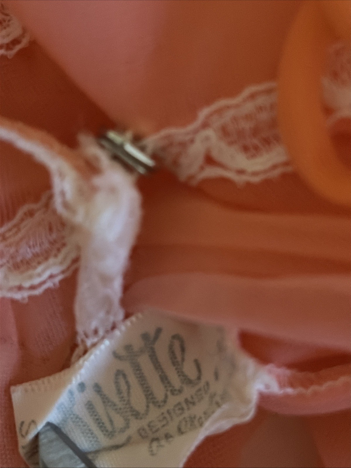 Vtg LISETTE Lingerie Sheer Nylon Chiffon Peignoir Robe Small Coral
