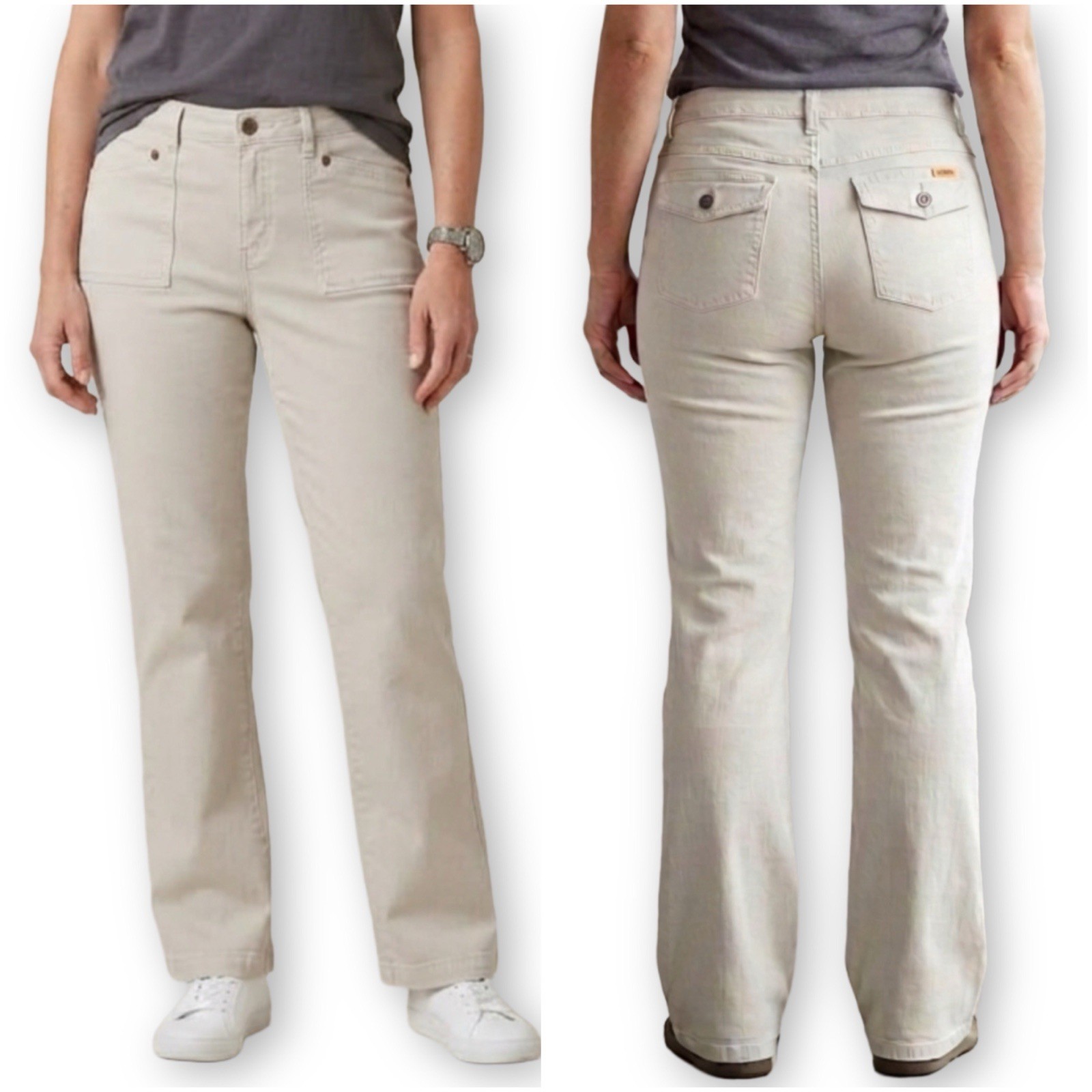 Zana Di Jeans Size 20 Designer Vintage Y2K Utility Khaki Bootcut Denim Jeans