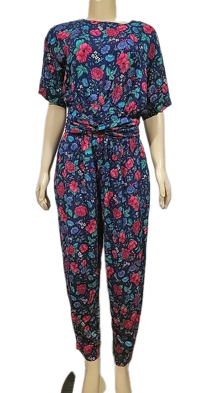 Ms. Choice Women’s Fits Modern Size S Floral Jumpsuit Vintage 90’s #1