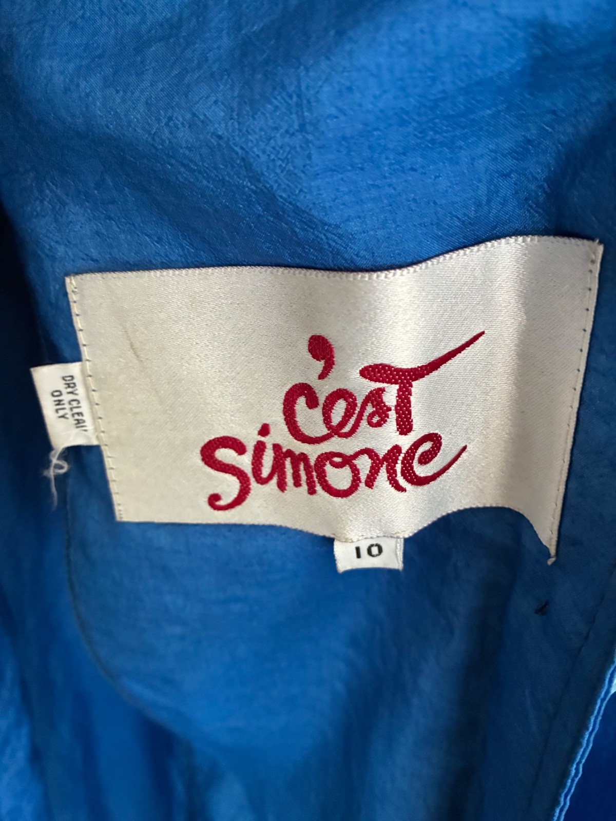 C’est Simone Lightweight Coat Size 10