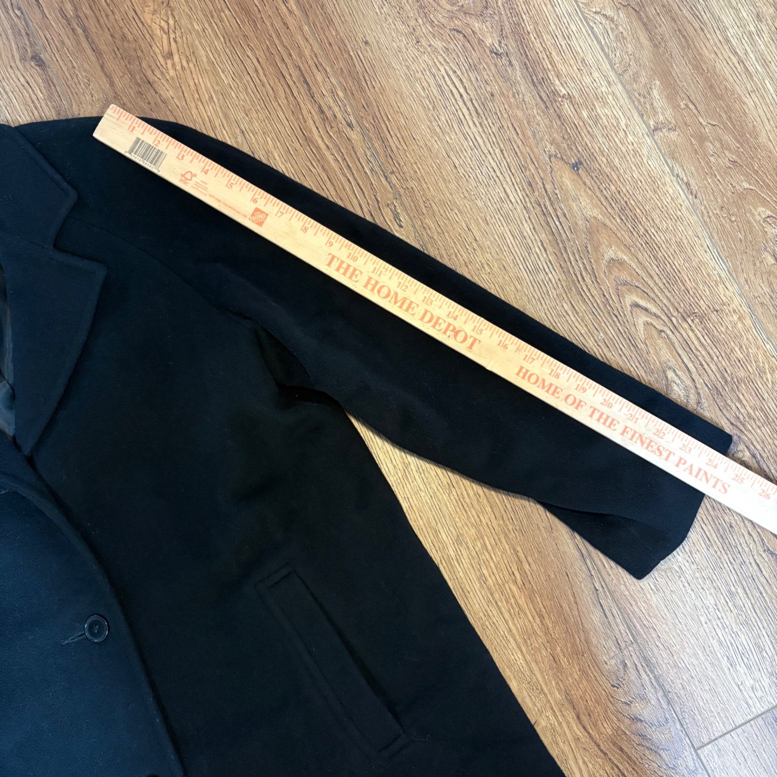 VTG Larry Levine Cashmere Wool Blend Coat Womens Size 6 Black Chic Old Money 90s