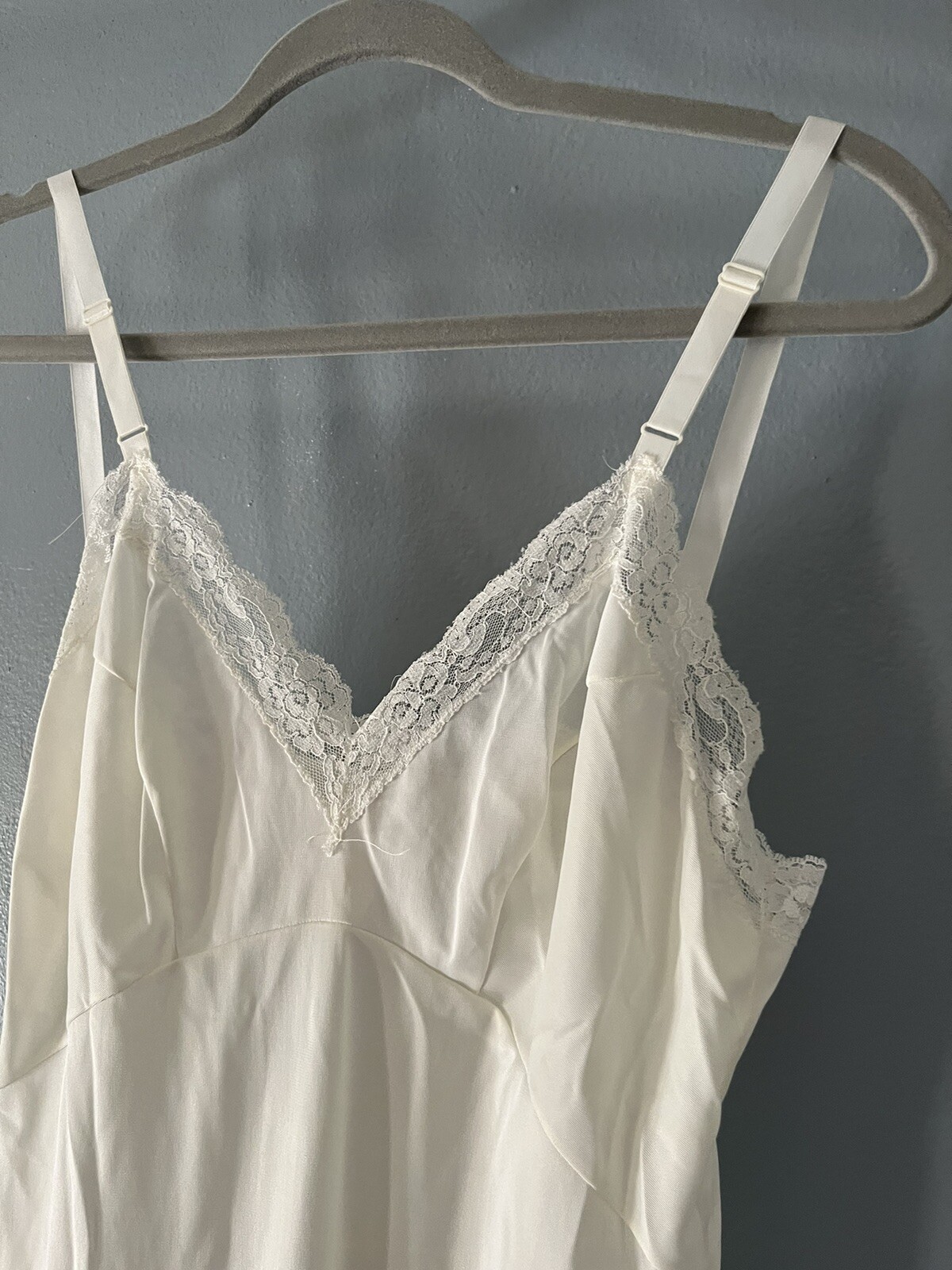 Vintage Gaymode Full Length Slip or Nightgown Delicate Lace Trim 34/12