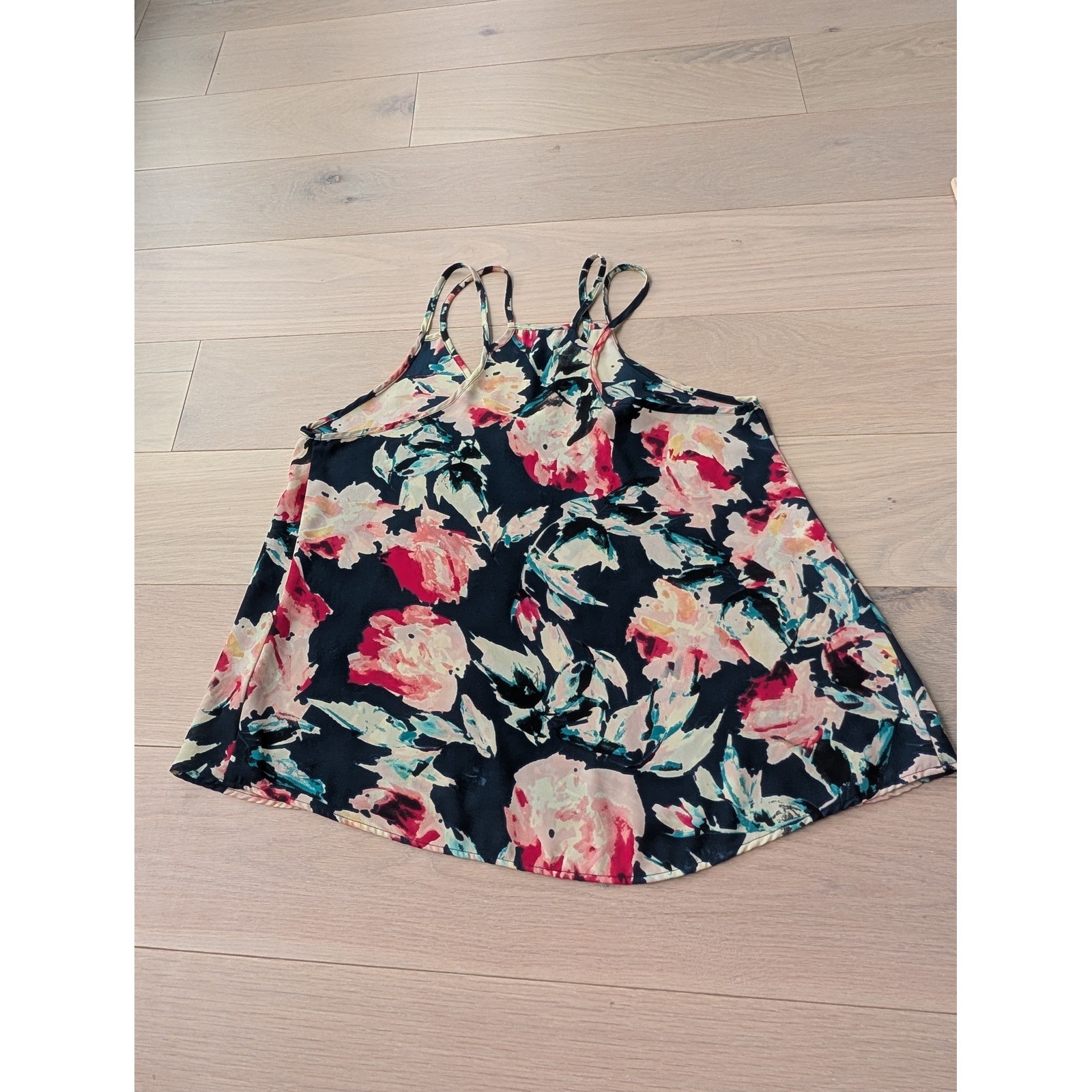 Eight Sixty Floral Swing Cami Tank | Double Strap | Women’s Small