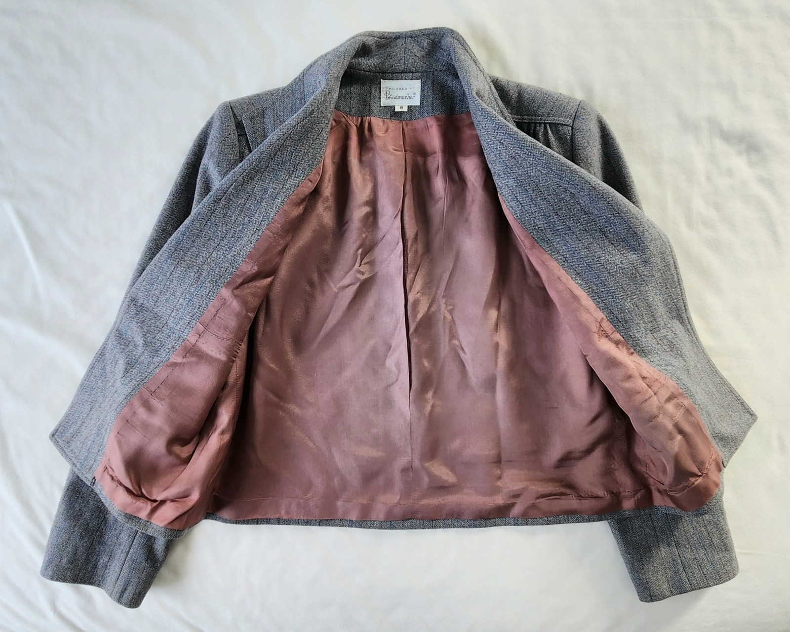 Handmacher Weathervane 100% Wool Womens Blazer Sport Coat Vtg 1950’s/1960’s