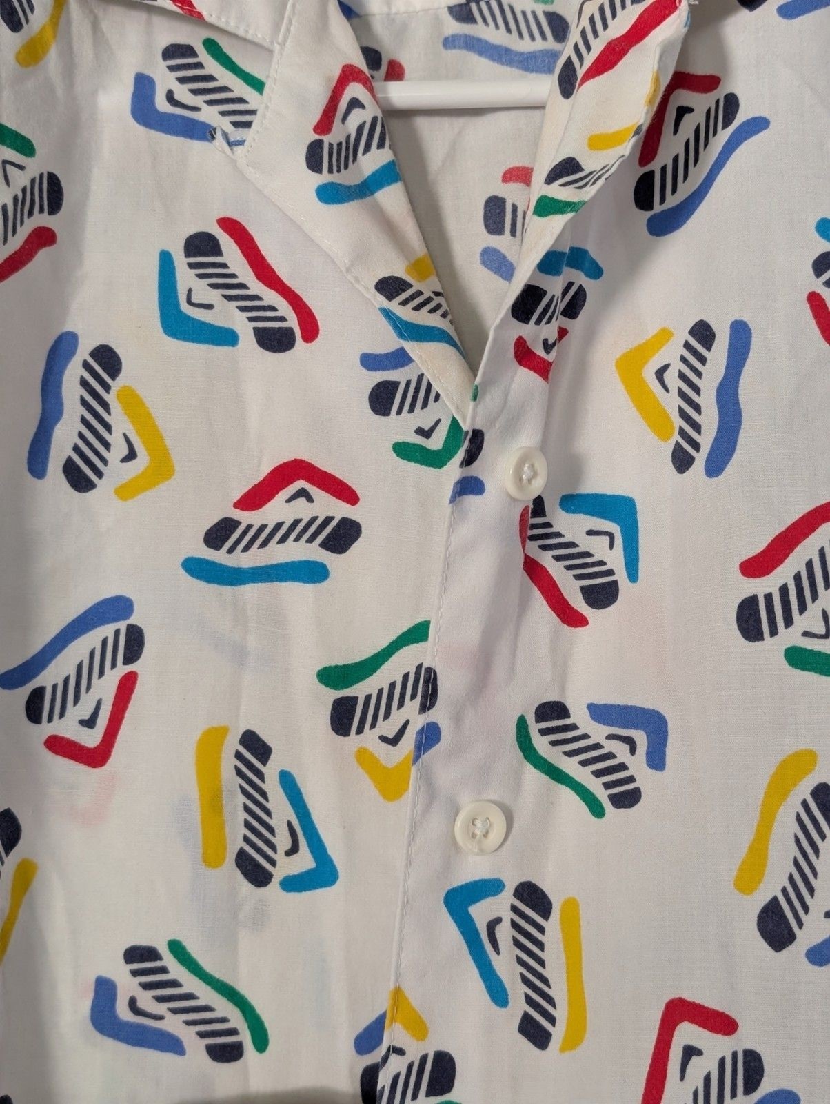 Vintage Carriage Court Classic Camp Shirt Red Blue Yellow Green Size 4 Women’s