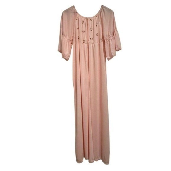 MOVIE STAR Womens Nightgown Vintage Coquette Cottagecore Regency Pink Size Small