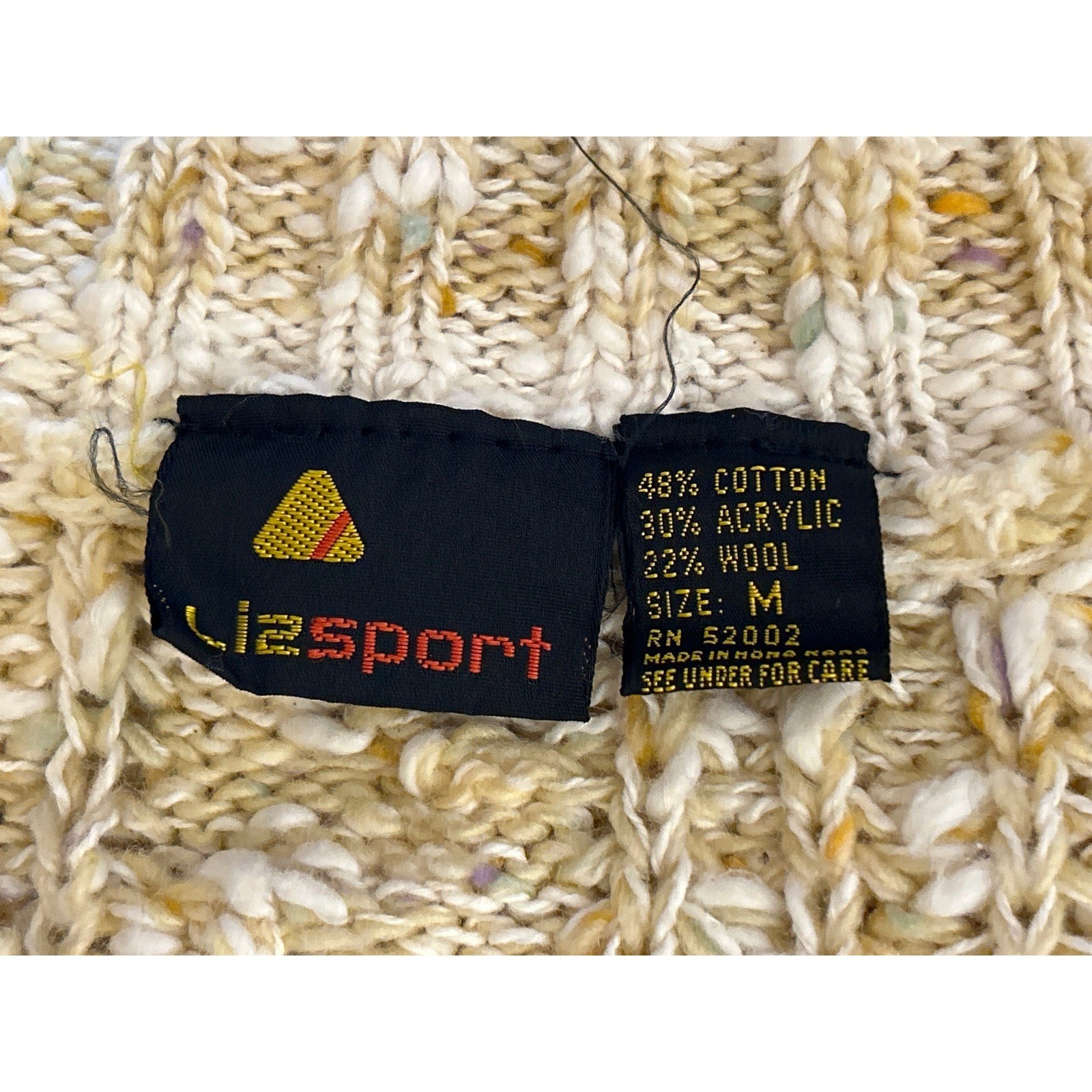 90s Lizsport V-Neck Sweater Grandmacore Coastal Grandmother Preppy Heritage