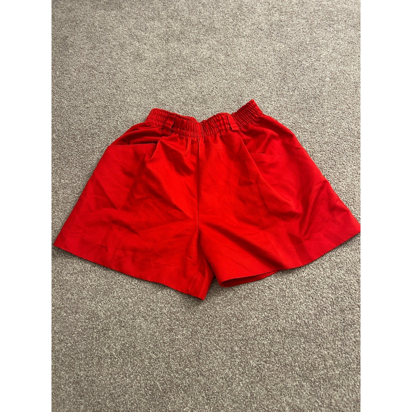 New Directions Shorts Womens S Red Excellent Vintage High Waisted Elastic Waist
