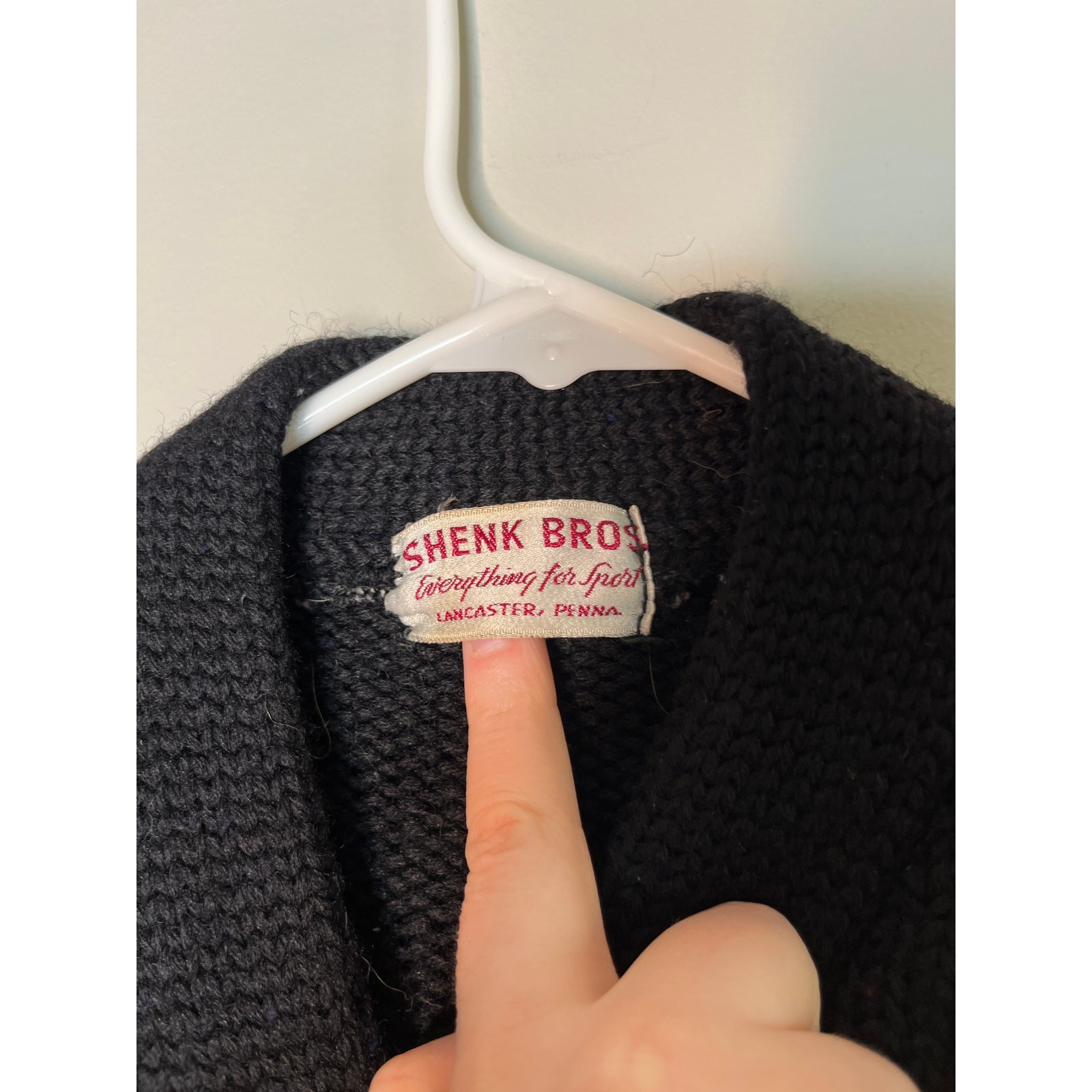 1940s Shenk Bros Black Maroon Library Book Reader Novel Patch Varsity Cardigan M