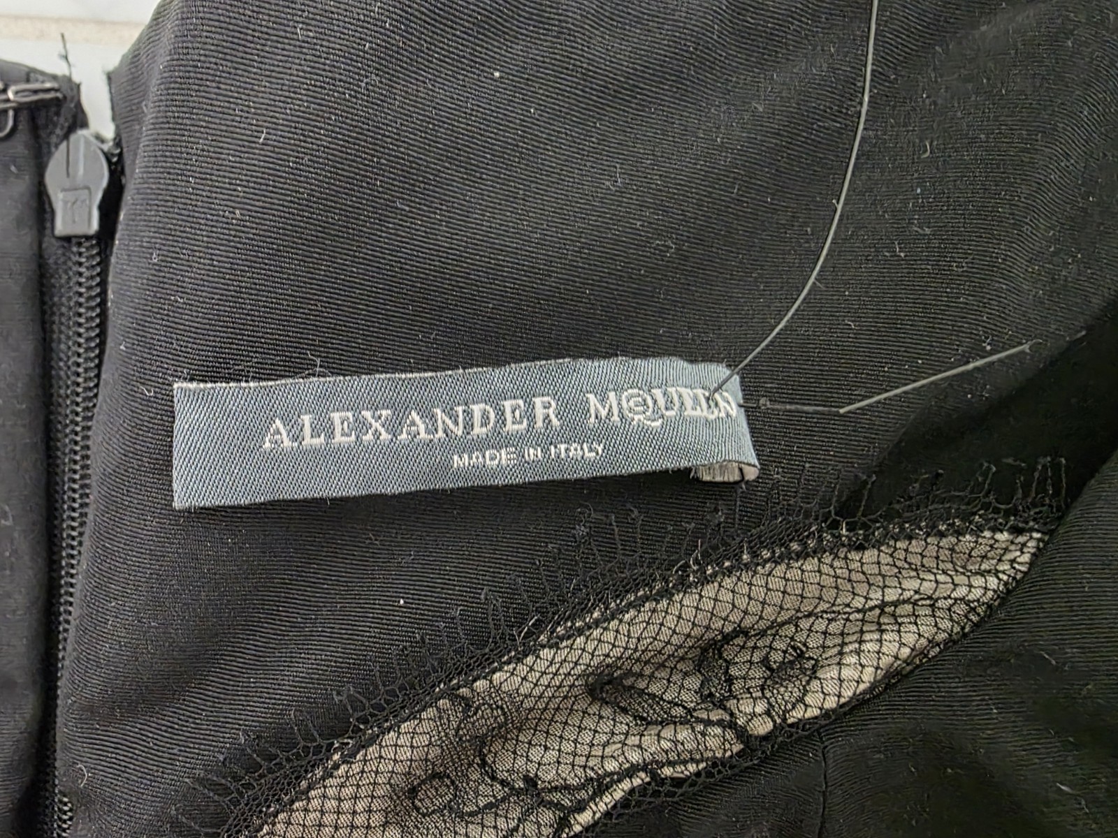Rare Vintage Alexander McQueen A/W 2005 Black Sheath Silk Wiggle Dress IT42 NWT