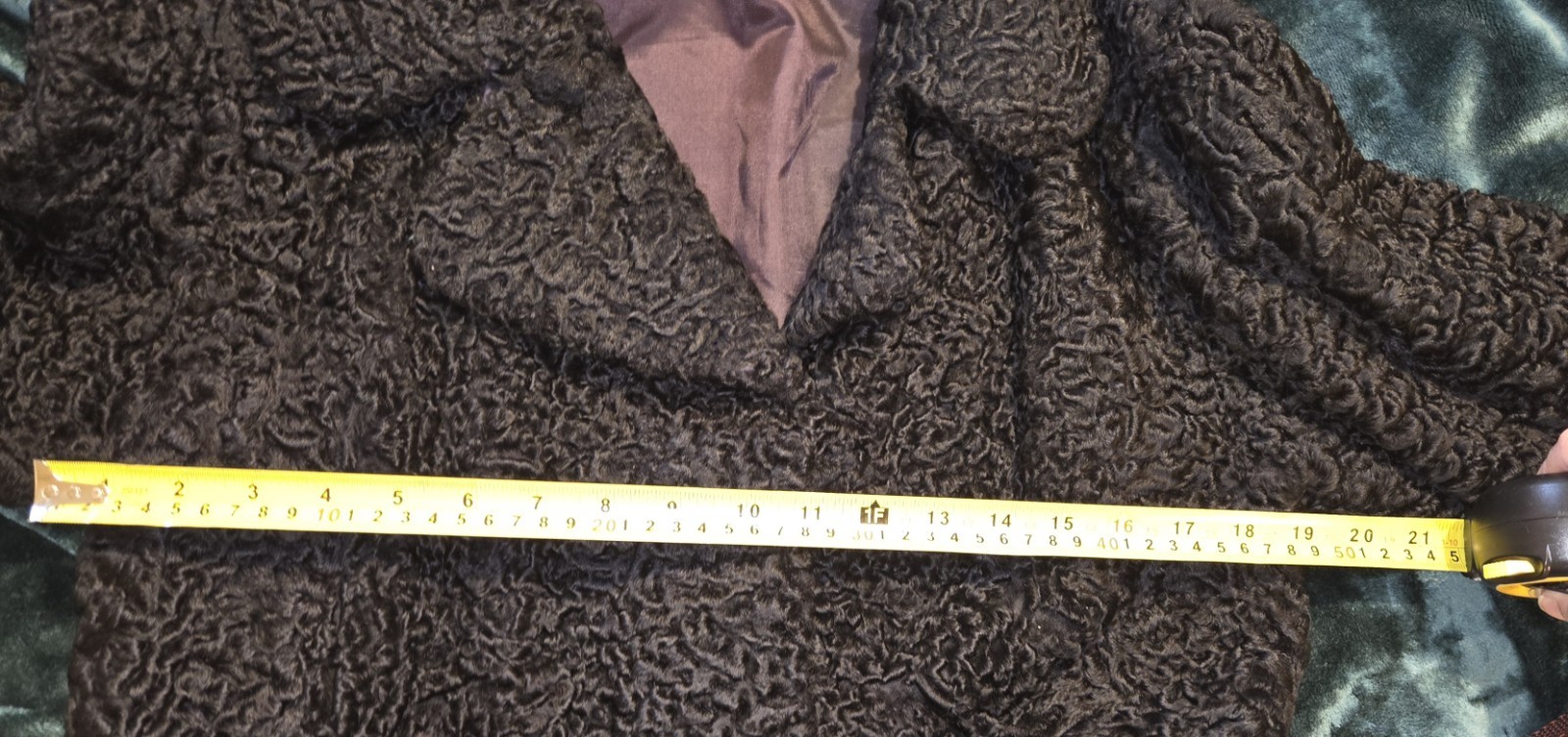 RARE Vintage Women’s Ukhara Karakul USSR Black Persian Lamb Fur Coat Small