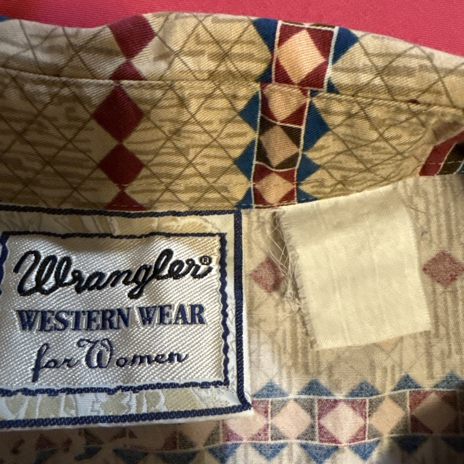 VTG Wrangler Western Wear Women’s Aztec Print/ Rodeo/ Cowboy Size Large