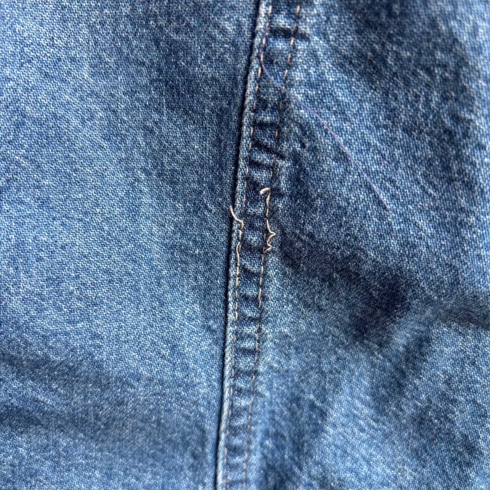 Vintage Denim Button Front Oversized Shirt Jacket Women’s Size M