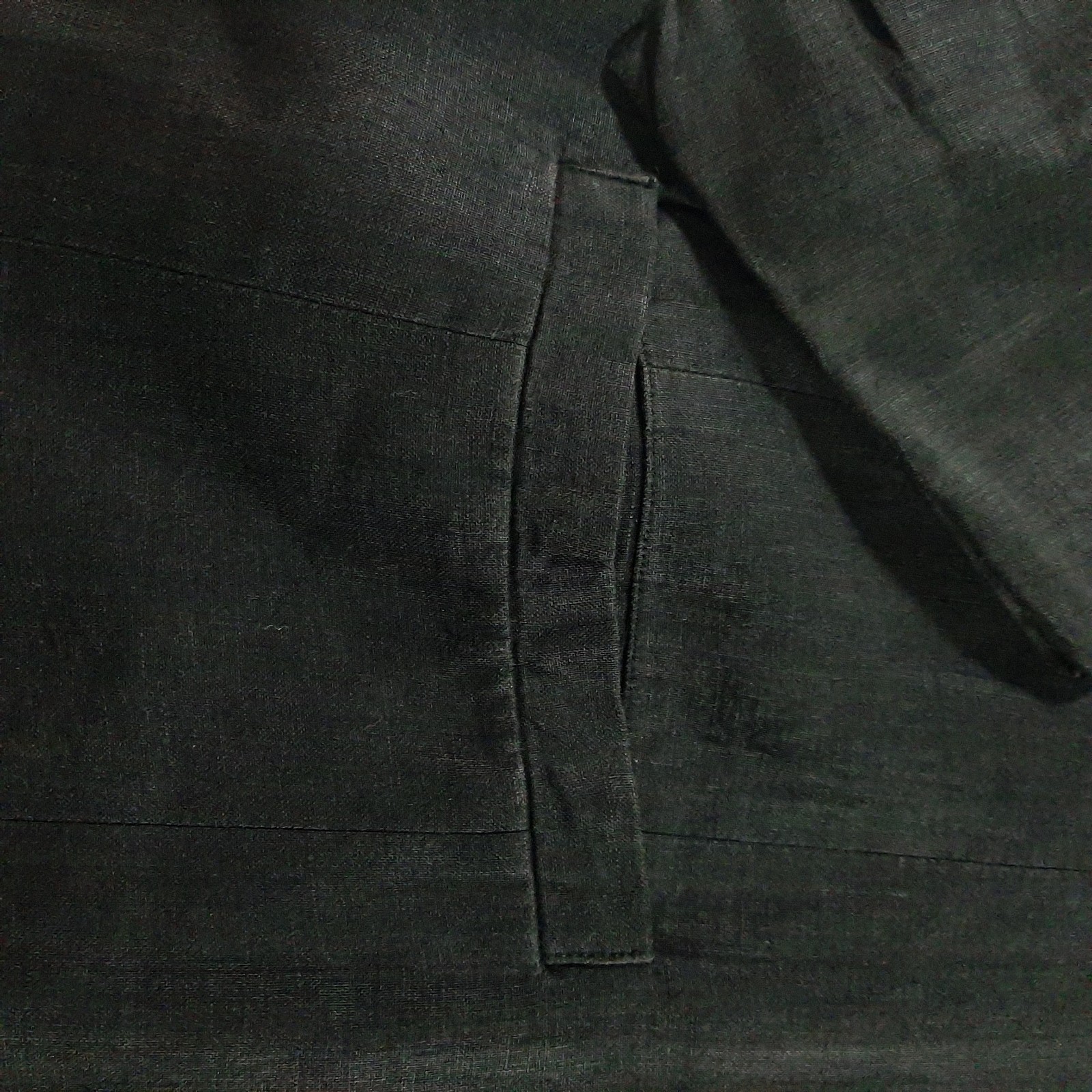 I.B. Diffusion 1990s VTG Black Linen Floral Embroidered Blazer Jacket Size S