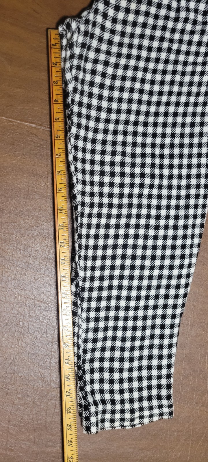 Vintage Ollie New York City Fashion Designer Size 9 Black White Checkered Pants