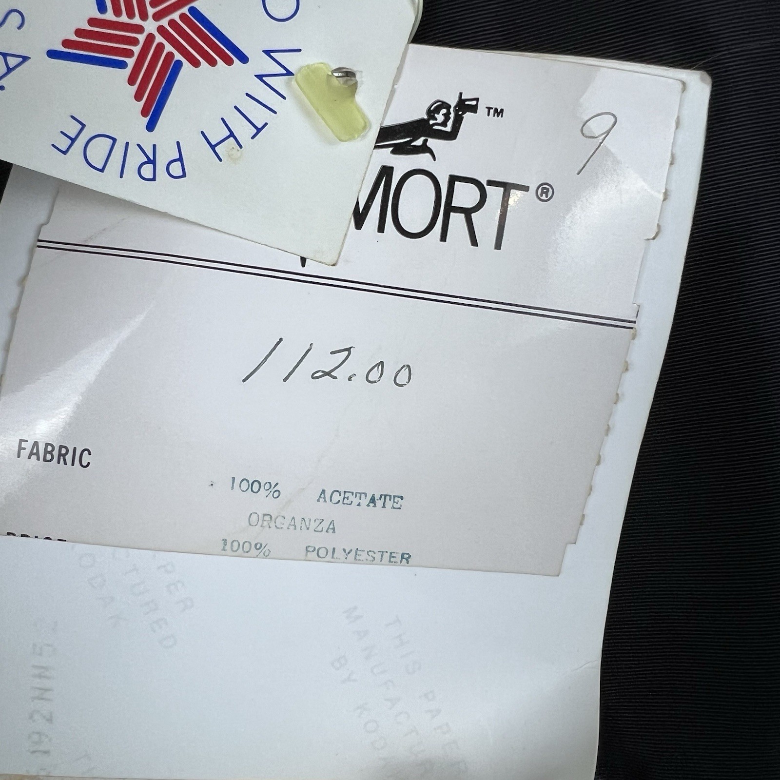Vintage Mr. Mort Prom Dress NWT 70s 80s Size 10 Small or XS Black