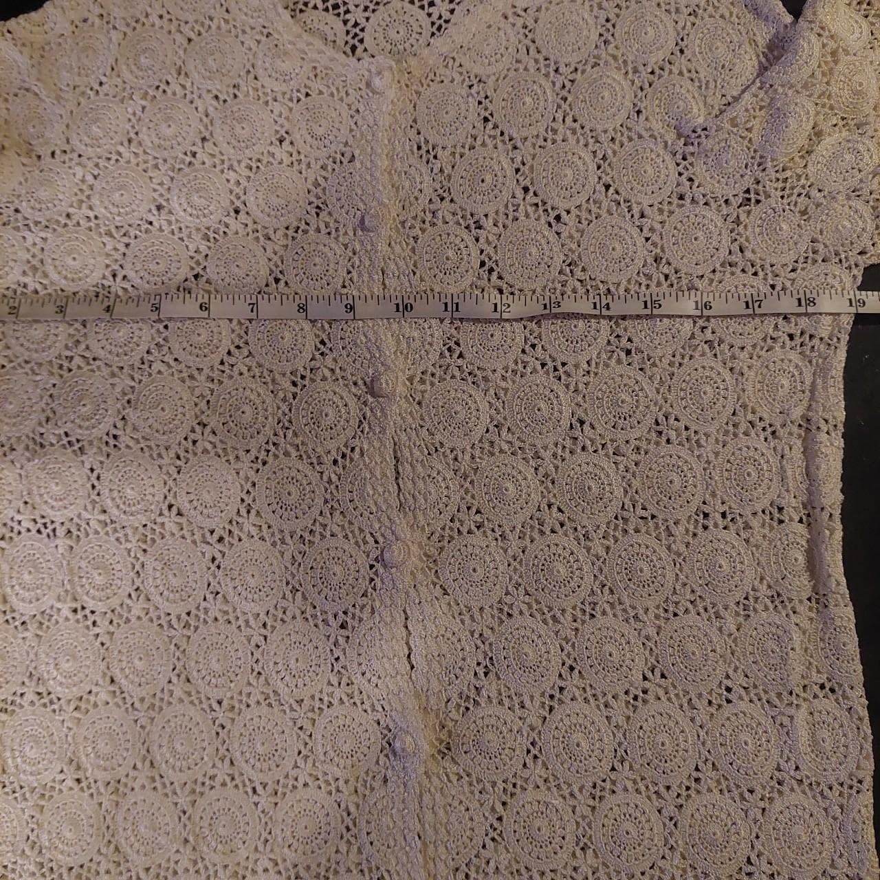 Vintage full lace white cardigan