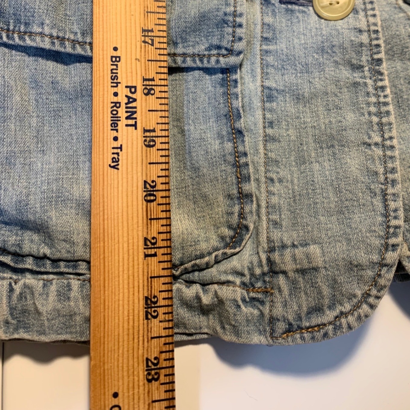 VTG Lauren Jeans Co. Ralph Lauren cotton denim blazer Jacket PM boho cottagecore