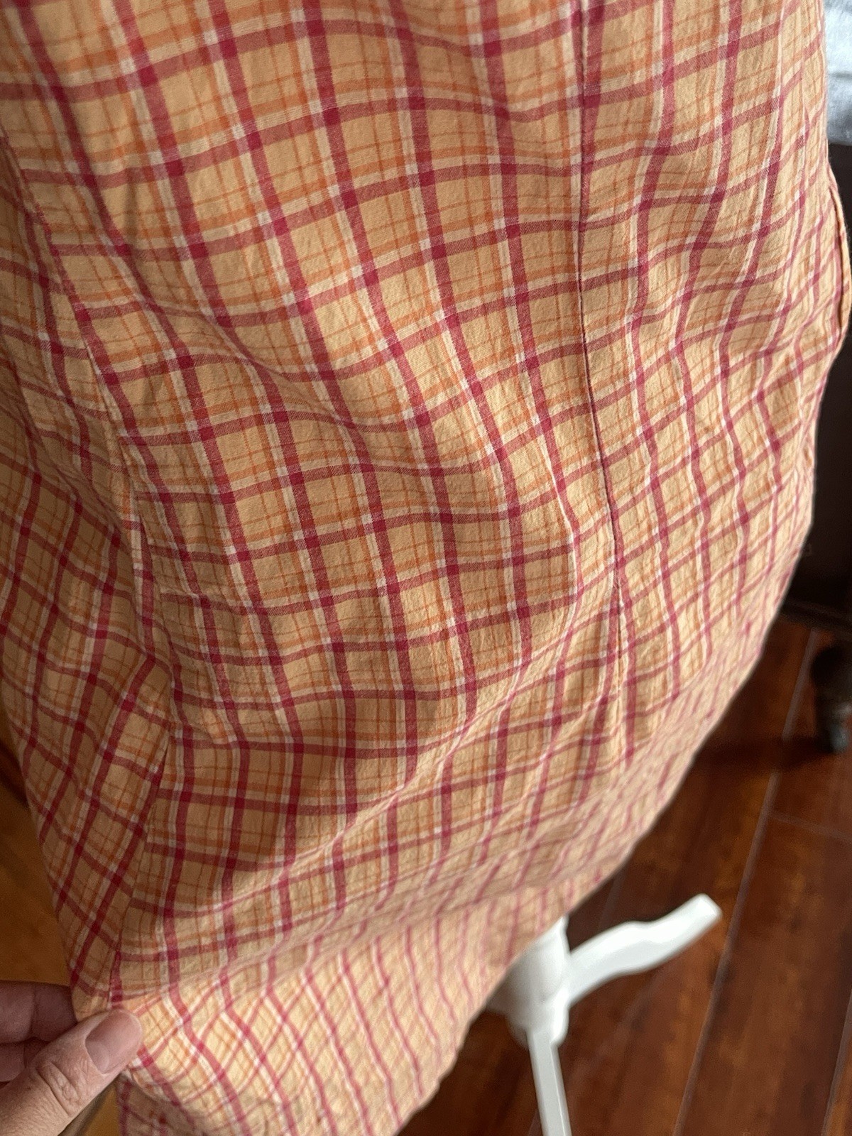 Vintage Y2k Plaid Tank Summer Dress – Pink & Orange Cream Size 11