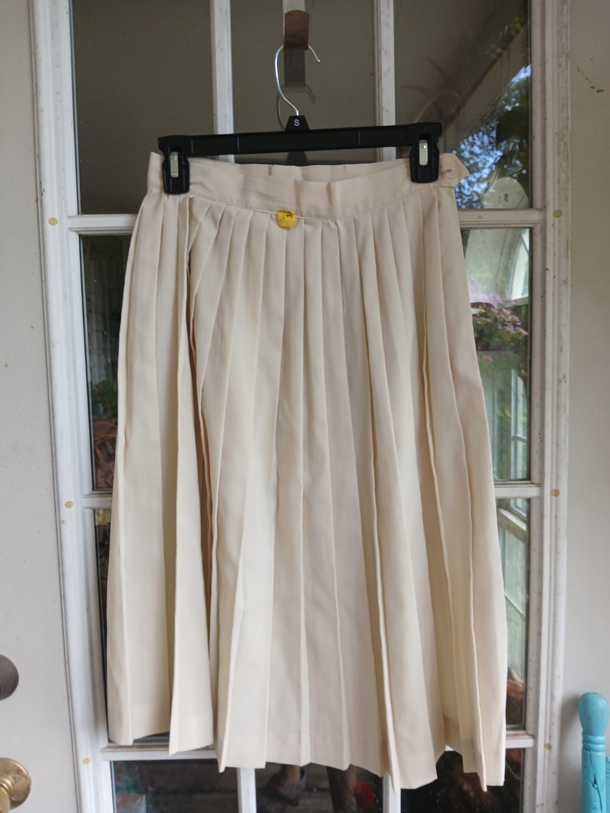 Vintage 1960s NWT Cream Blouse and Skirt Set