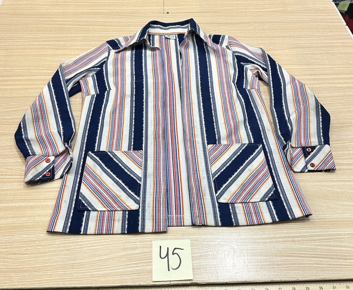 FLAWED! Vintage 1970s Styled By Terry Chicago Shirt Jacket Western Boho