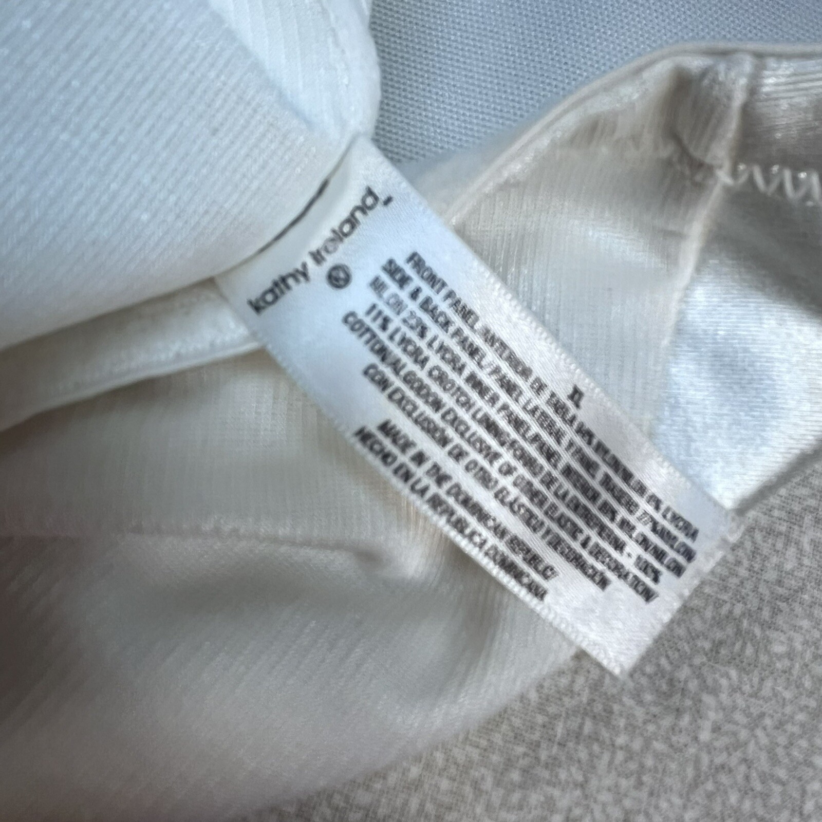 Kathy Ireland White Pantie Girdle w/Satin Front Size XL