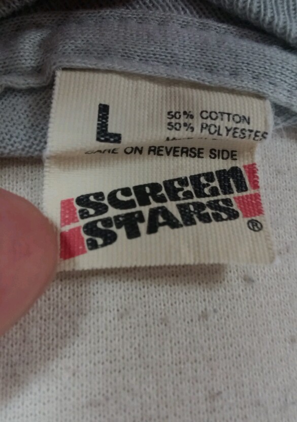 Vtg 80’s Paper Thin Screen Stars German Running Marathon T Shirt L Hipster Track