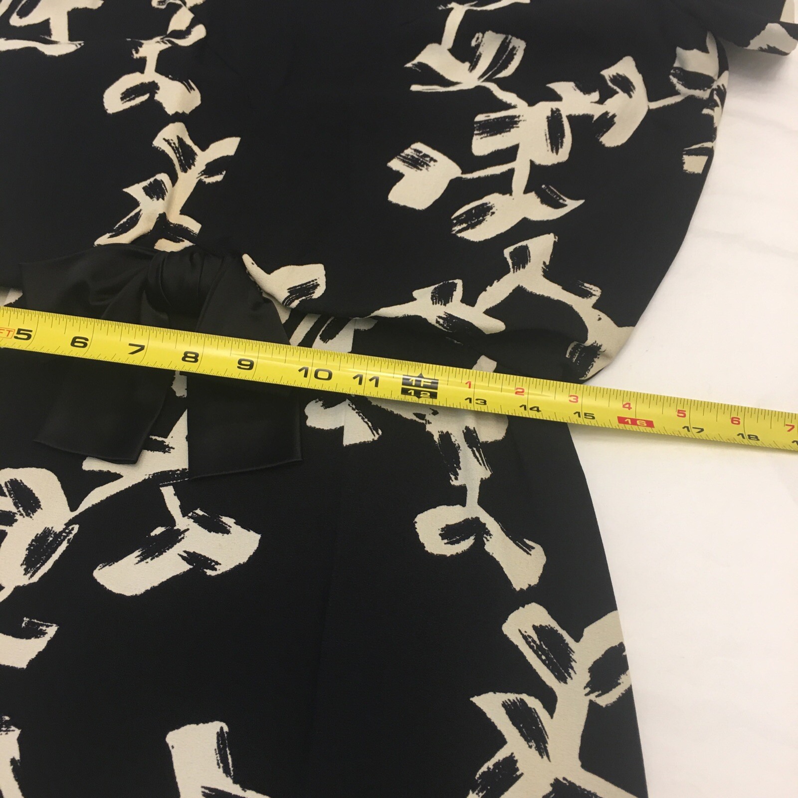vintage Original Harvey Berin black white dress bow M