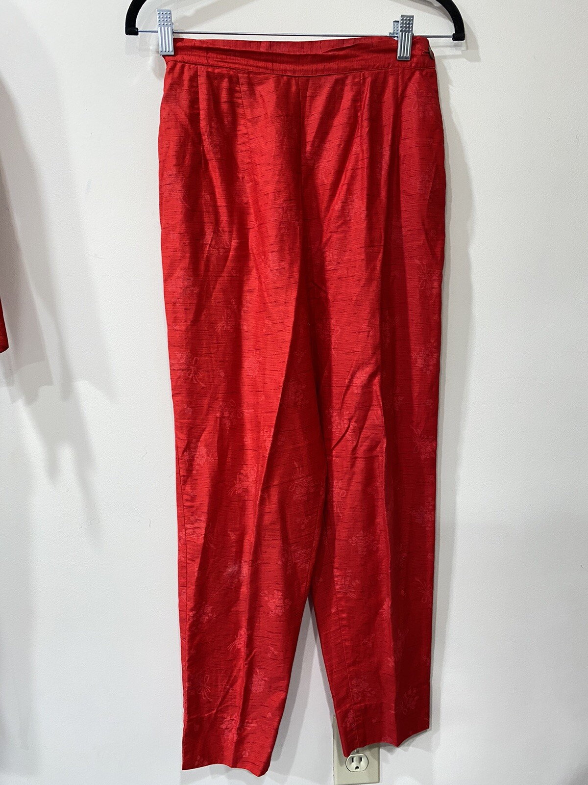 LOUNGE CRAFT 60s 70s VINTAGE SET RED FLORAL XS
