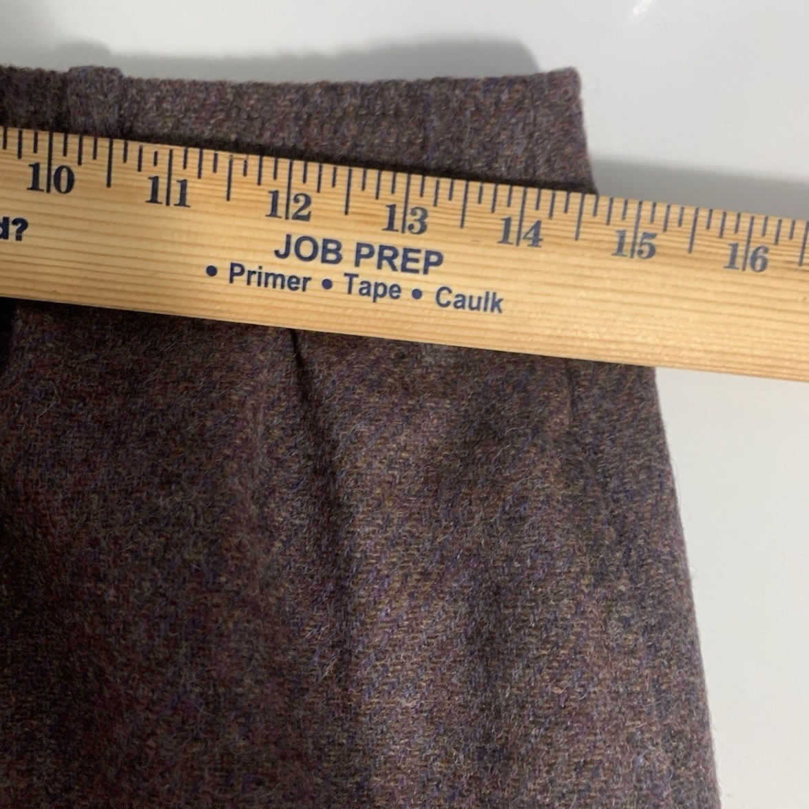 Prestige of Boston Wool Skirt 14 Vintage Purple Tweed Midi ILGWU Union Made Fall