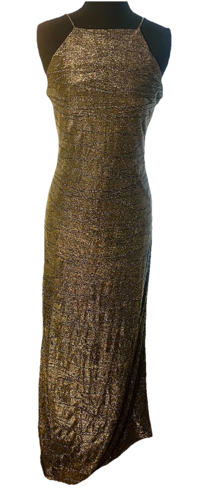 Vintage De-Laru Long Silver Dress